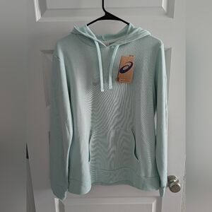 ASICS FRENCH TERRY PULLOVER HOODIE Mint Green Size L